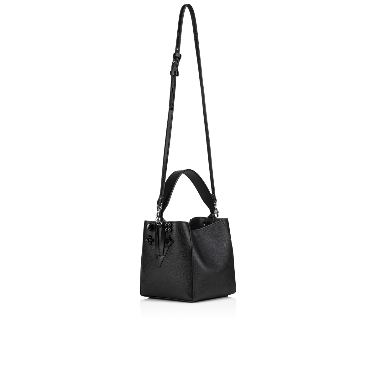 Cabachic mini - Bucket bag - Grained calf leather, rubber and