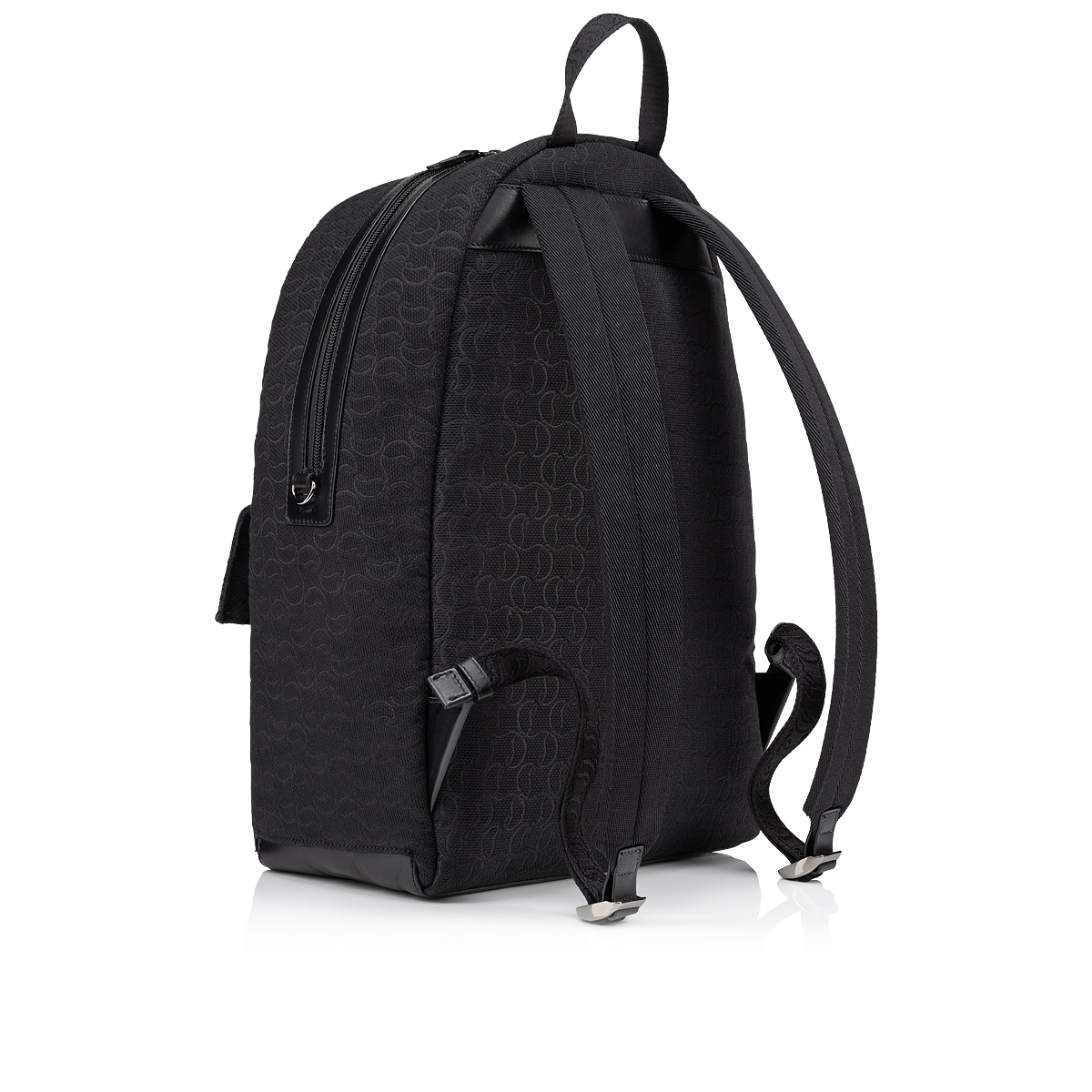 Zip N Flap - Backpack - Jacquard monogram CL - Black - Christian 