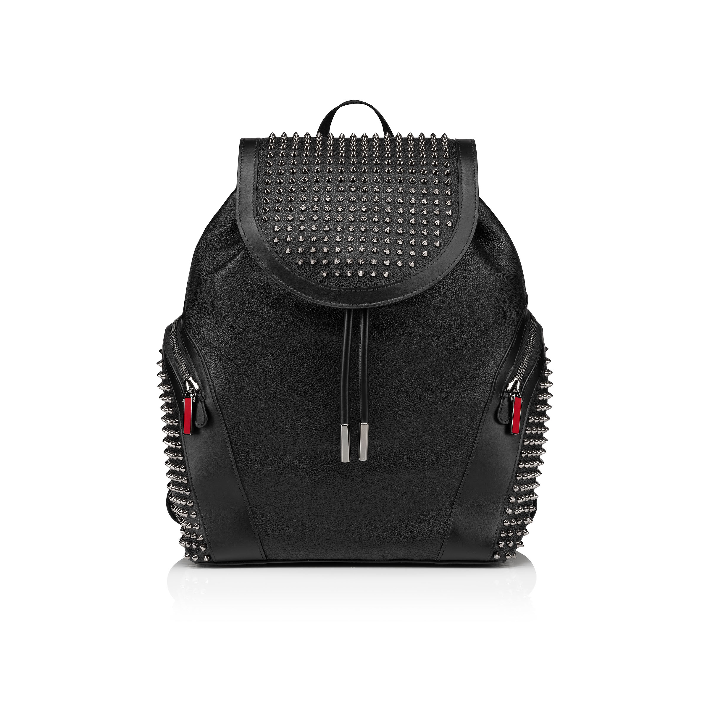 Christian Louboutin タイダイ柄 リュック Funky - Backpack - Calf leather and spikes - Black - Christian