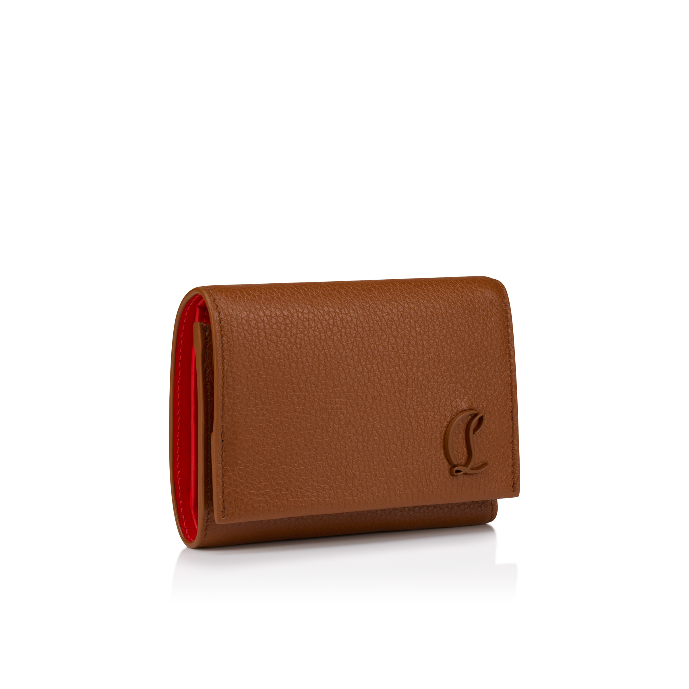 Mooncrest - Compact wallet - Grained calf leather - Cuoio