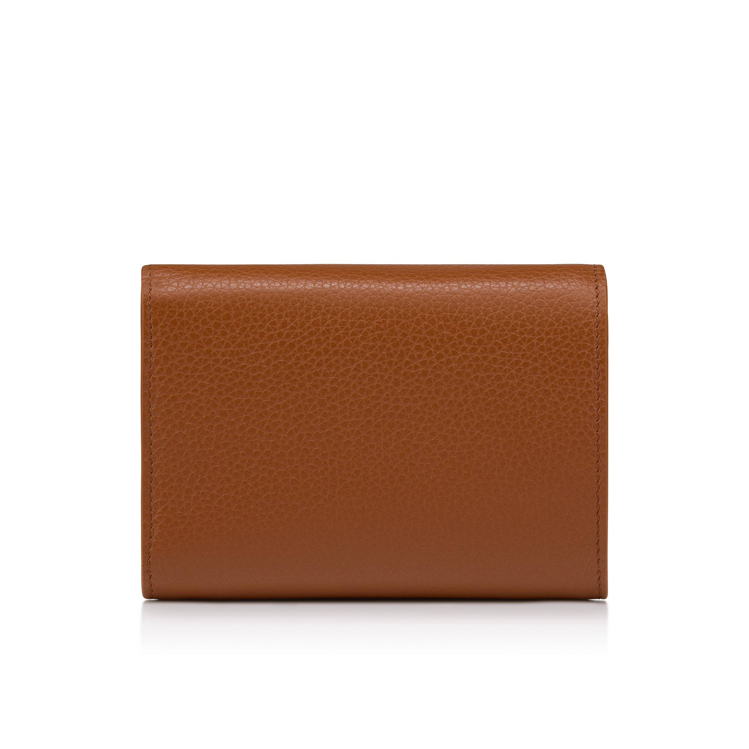 Mooncrest - Compact wallet - Grained calf leather - Cuoio