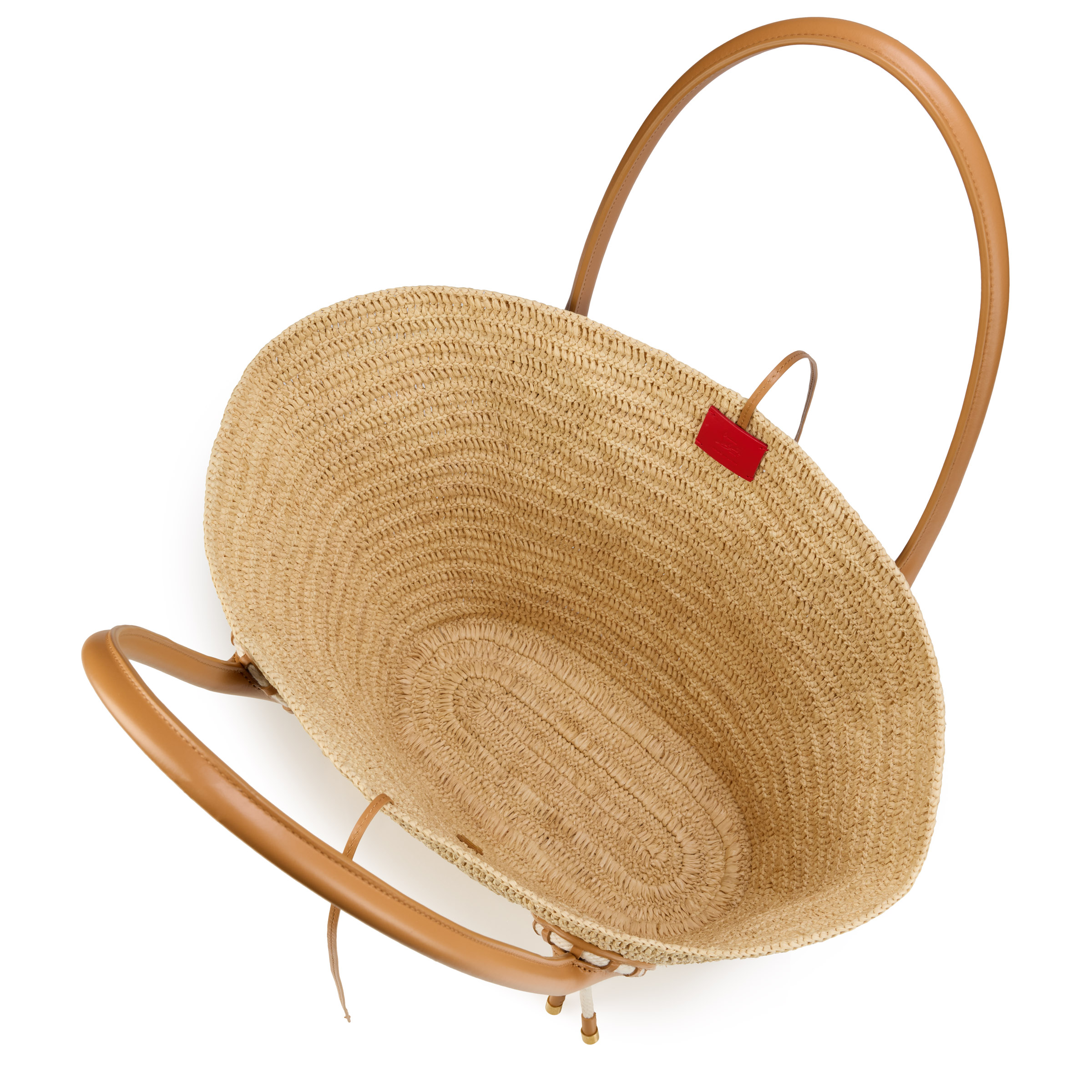 Venus - Tote bag - Raffia - Natural - Christian Louboutin United