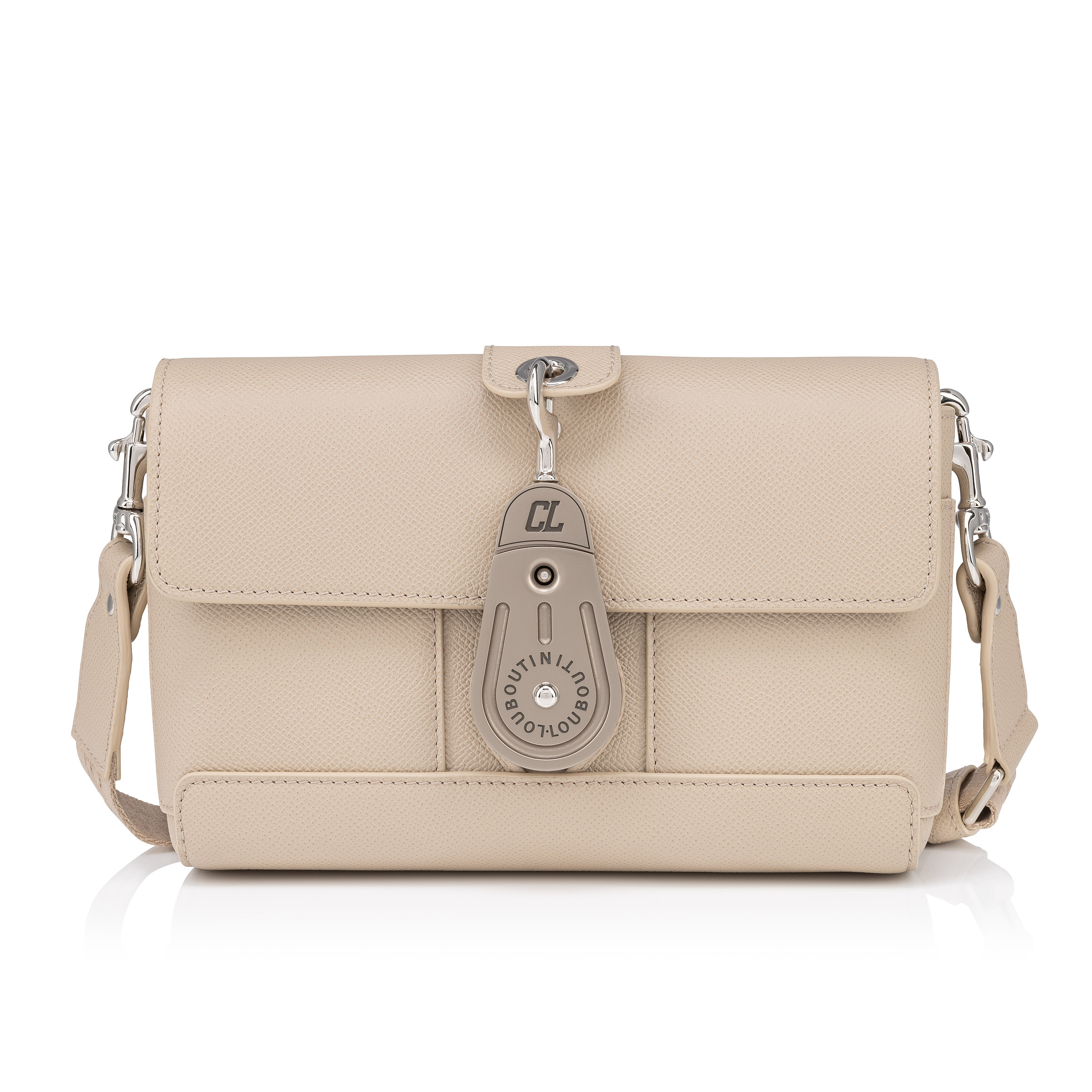Groovy Crossbody Bag Calf Alpina leather Saharienne Christian Louboutin Greece