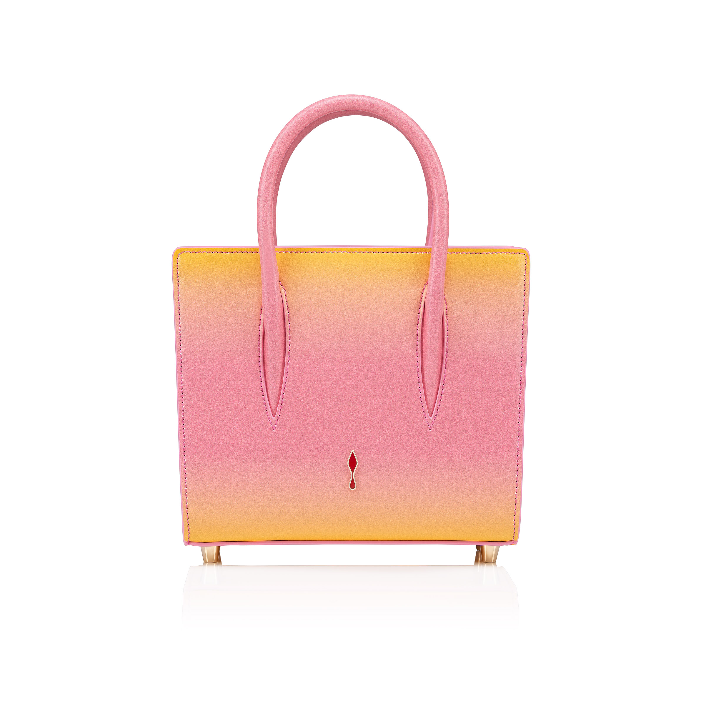 Paloma mini Top handle bag Gradient calf leather and spikes Loubinthesky Degraftersun Christian Louboutin Austria