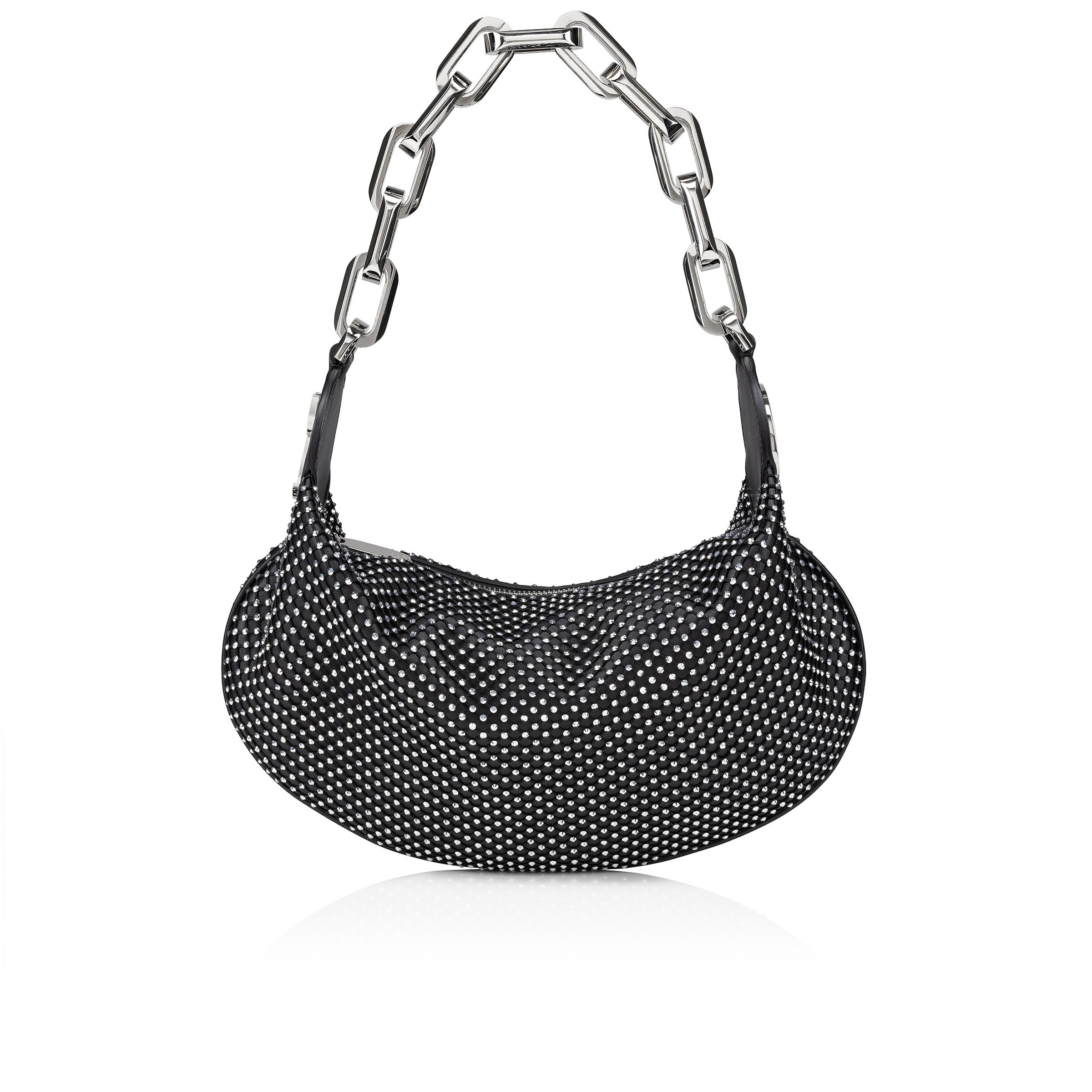Sac Port paule R sille Cuir Nappa Et Strass Noir Christian sac-port-paule-r-sille-cuir-nappa-et-strass-noir-christian