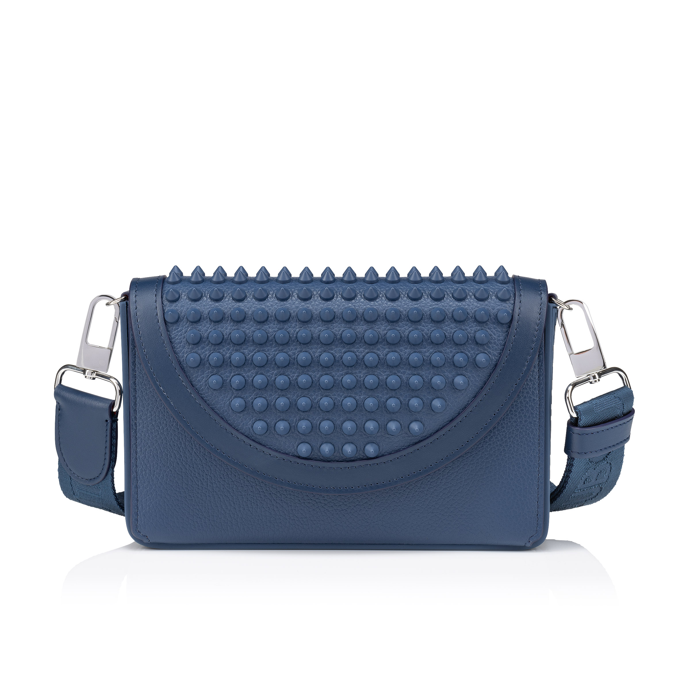 Explorafunk - Wallet on chain - Calf leather and rubber - Denim - Christian  Louboutin Poland