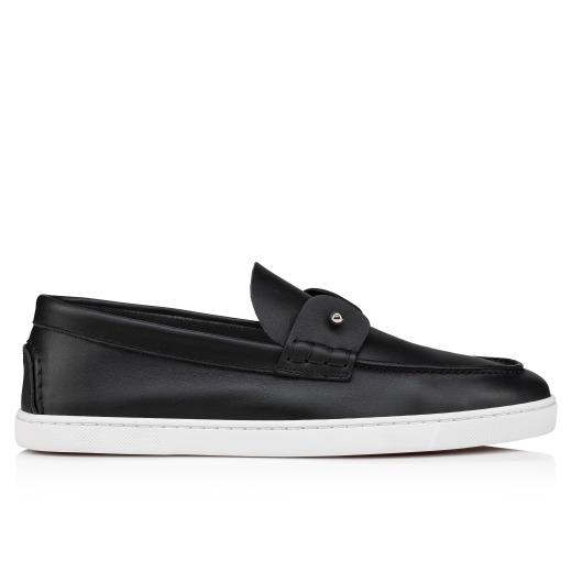 Louboutin slip on black best sale