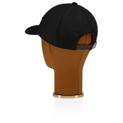 Christian Louboutin キャップ Mooncrest Stones - Baseball cap - Cotton and spikes - Black