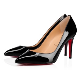 Pigalle - 85 mm Pumps - Patent calf - Black - Christian Louboutin ...