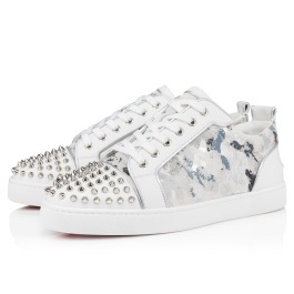 Louis Junior Spikes - Sneakers - Calf leather and spikes - White - Men ...