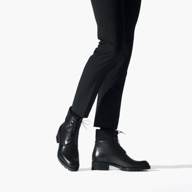 Trapman Ankle boots Calf leather Black Men Christian Louboutin Norway