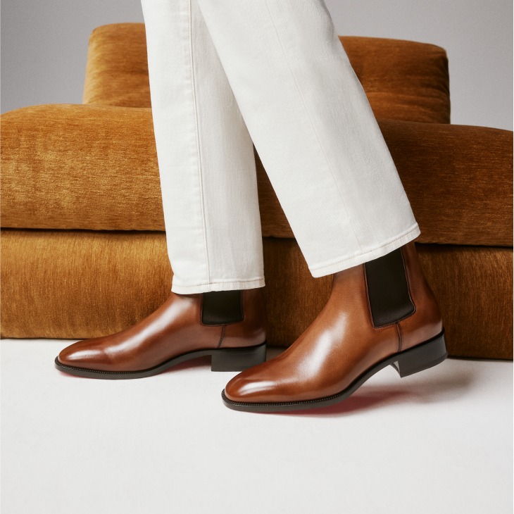 Christian Louboutin モカシンブーツ ブラウン Christian Louboutin モカシンブーツ ブラウン