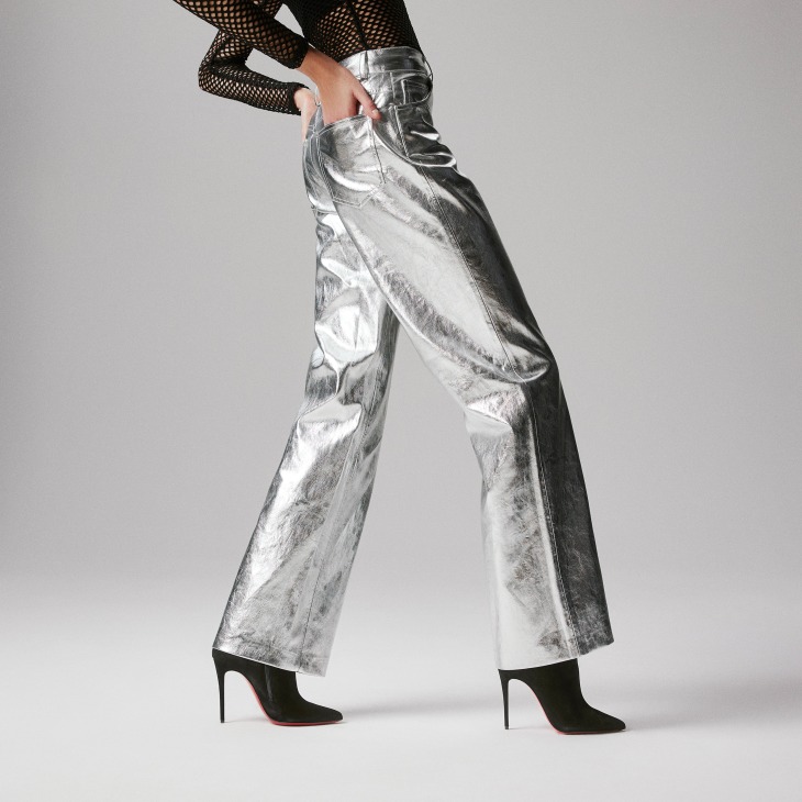 White christian louboutin booties discount