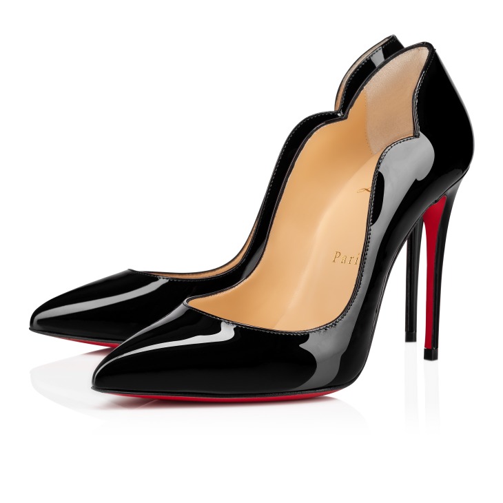 ク*ゴ様 Christian Louboutin パンプス ヌード　38 Hot Chick - 100 mm Pumps - Patent calf leather - Black - Women