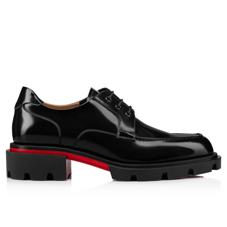 【美品】クリスチャン ルブタン レザー OUR GEORGES Our Georges L - Lace-up shoes - Abrasivato calf leather