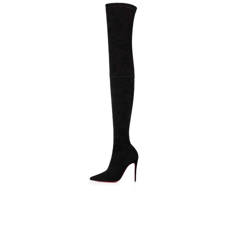 Black louboutin boots deals