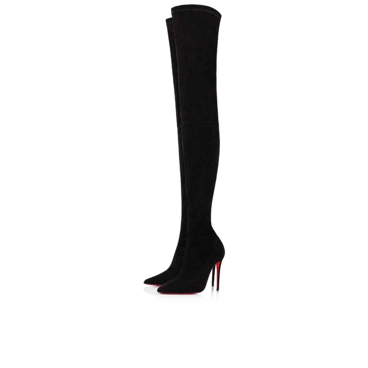 Kate Botta 100 mm Tightboots Suede calf Black Women Christian Louboutin Switzerland