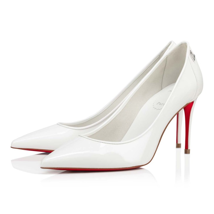 Christian louboutin white pumps hot sale