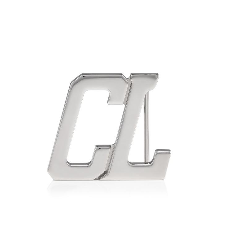 Happy Rui CL Logo belt buckle - Belt buckle - Metal - Silver - Christian  Louboutin Netherlands