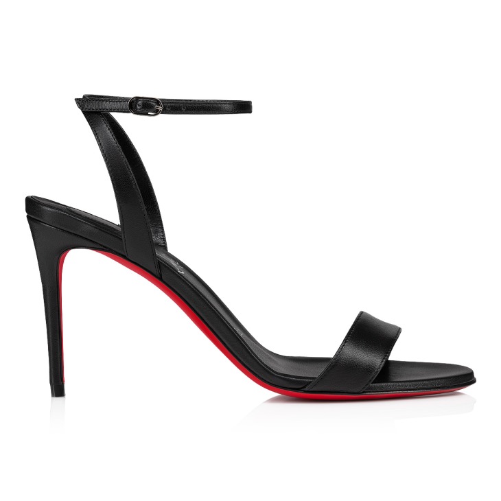 Christian louboutin black strap heels sales
