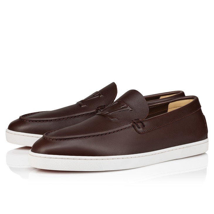Varsiboat Boat shoes Calf leather Expresso Men Christian Louboutin United Kingdom