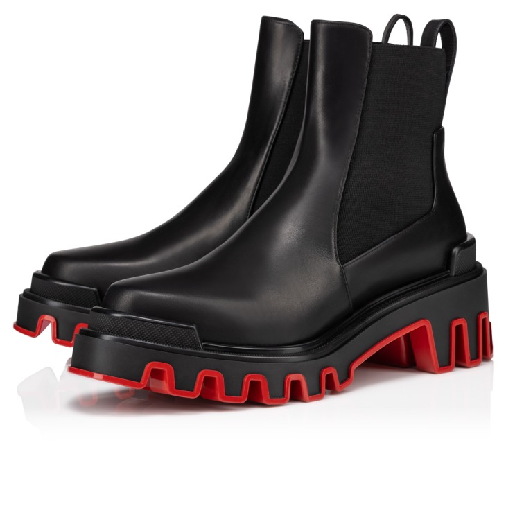 Marchacroche Dune Bottines Cuir de veau Noir Femme Christian Louboutin France