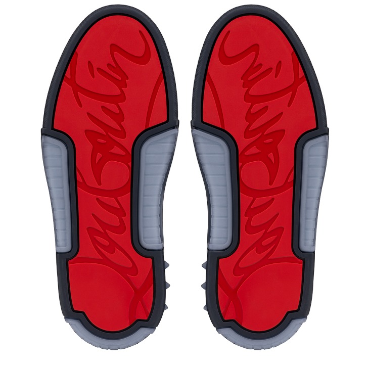 Astroloubi Sneakers Cuir de veau suede et gomme Bleu marine Homme Christian Louboutin France