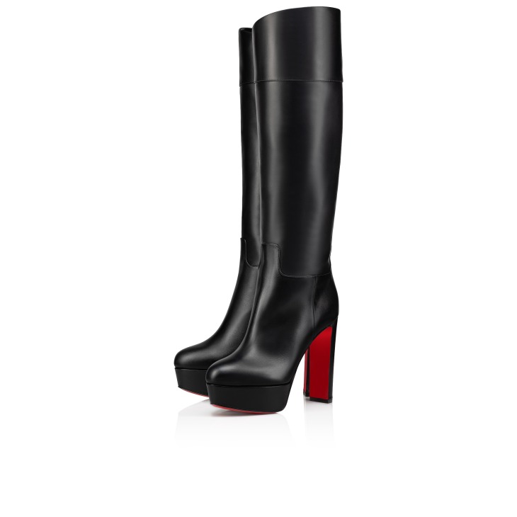 Loo Botta Alta 130 mm Boots Calf leather Black Women Christian Louboutin Poland
