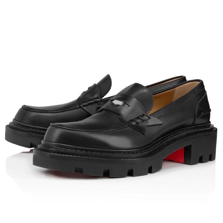 公式の店舗 Moc Men - Black - leather calf Waxed - Loafers - College 靴