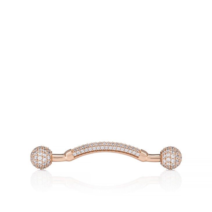 アクセサリー CHRISTIAN LOUBOUTIN Chambelink Strass - Shoe Jewelry - Metal and strass - Rose Gold