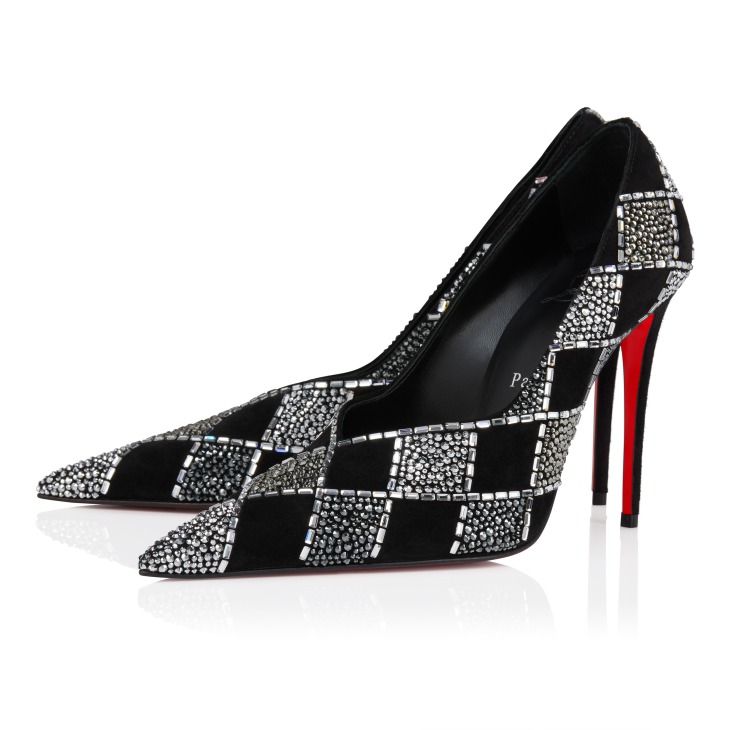 Doria - 100 mm Pumps - Veau velours leather - Black - Women