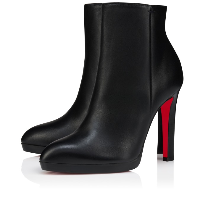 Fannylove Booty - Botas bajas de 120 mm - Piel de becerro - Negro