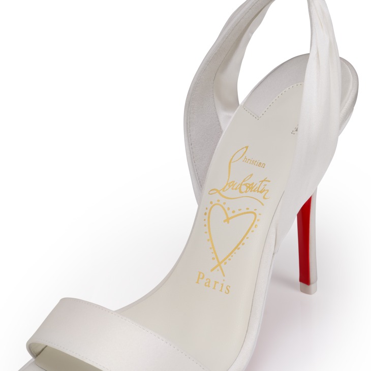 靴 SLY / RIBBON DESIGN POINTED SANDAL Miss Z Sandal Du Desert - 100 mm Strappy sandals - Crepe satin