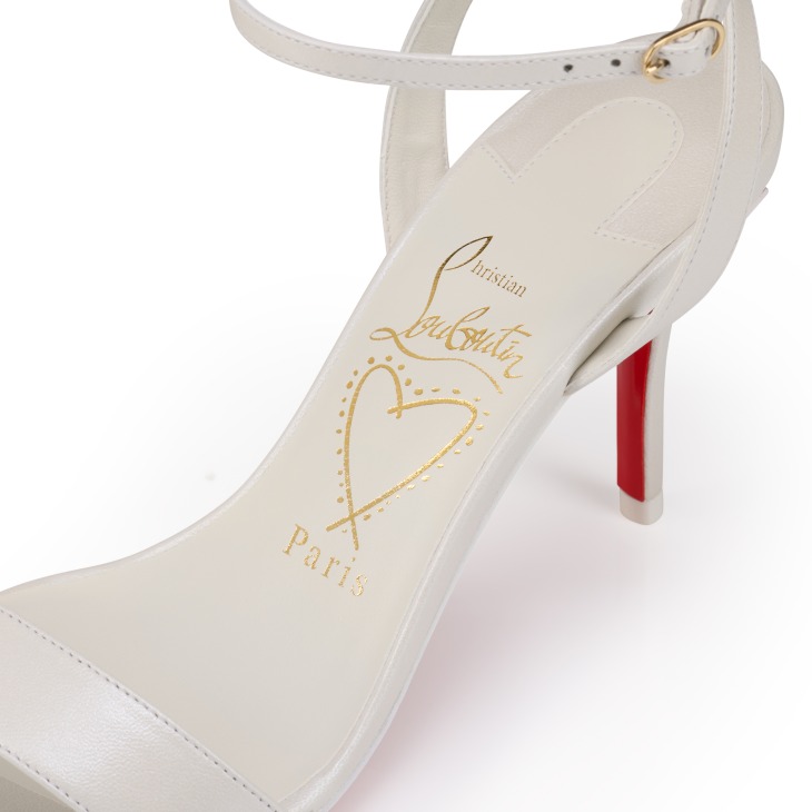 Miss Z Sandal - 80 mm Strappy sandals - Pearly nappa leather