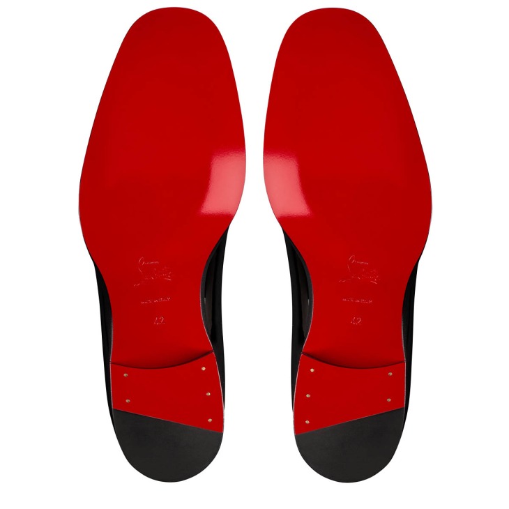 Corteo Lace up shoes Patent calf leather Black Men Christian Louboutin Greece