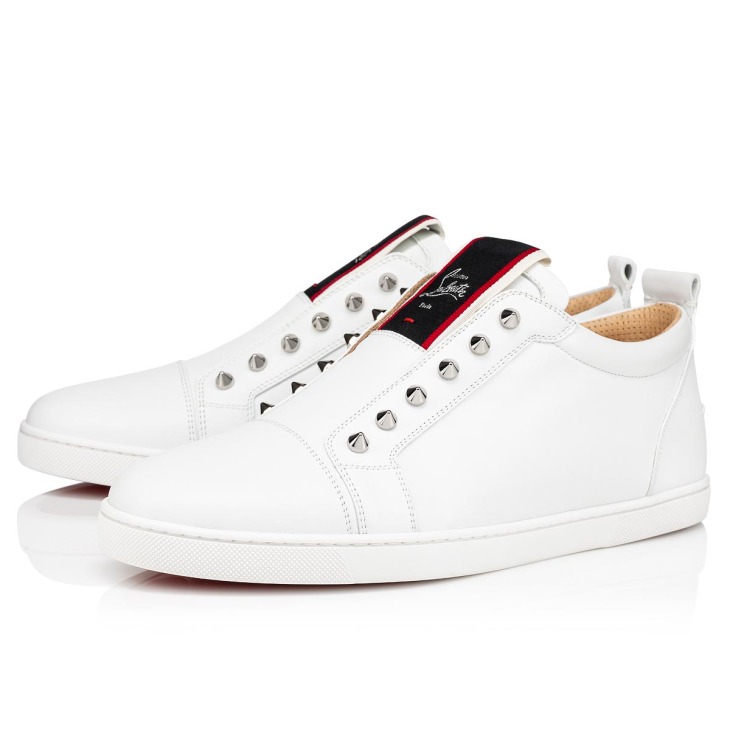 F.A.V Fique A Vontade Slip on sneakers Calf leather White Men Christian Louboutin Austria