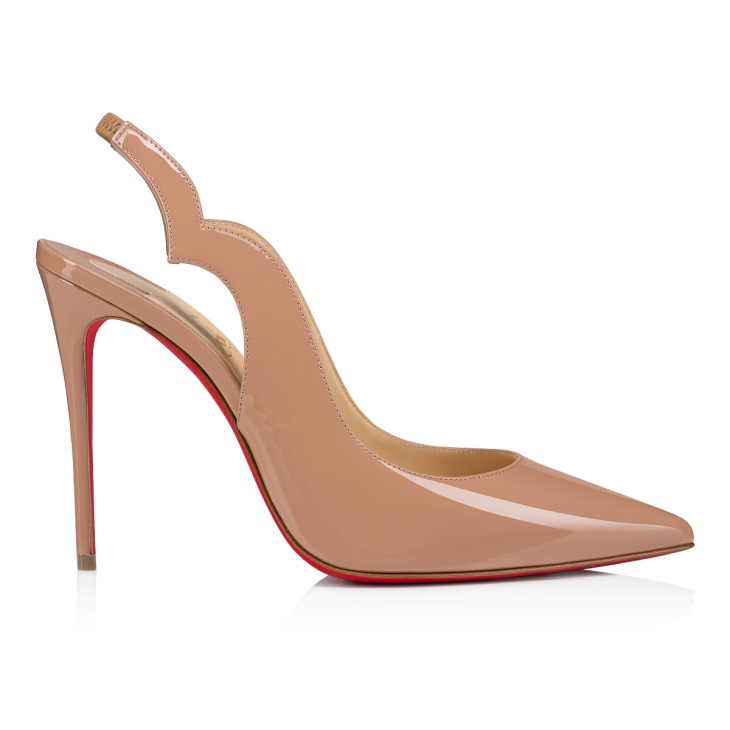 Hot Chick Sling - 100 mm Slingback pumps - Patent calf leather