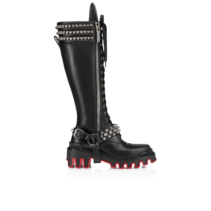 Christian louboutin lace up boots top
