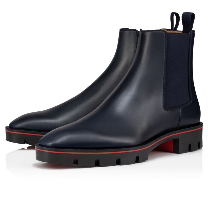 Alpinosol - Low boots - Calf leather - Navy - Christian Louboutin Italy