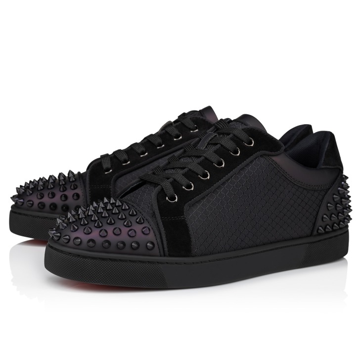 Seavaste 2 - Sneakers - Calf leather and nylon - Black - Christian