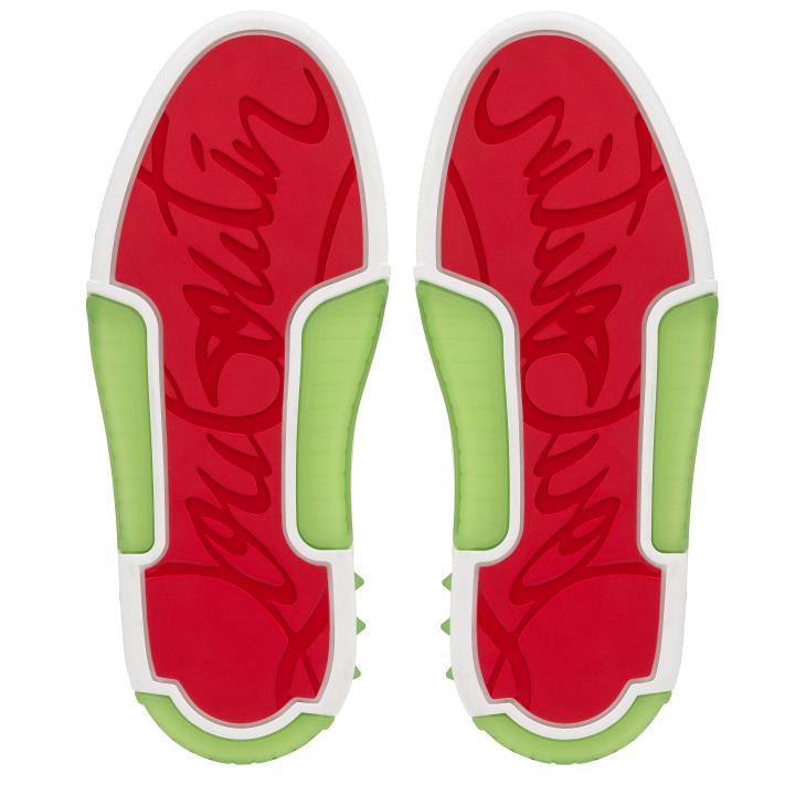 Astroloubi Sneakers Calf leather and nappa leather Absinthe Men Christian Louboutin Italy