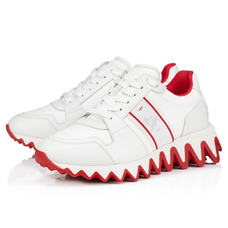 Louboutin white trainers womens deals