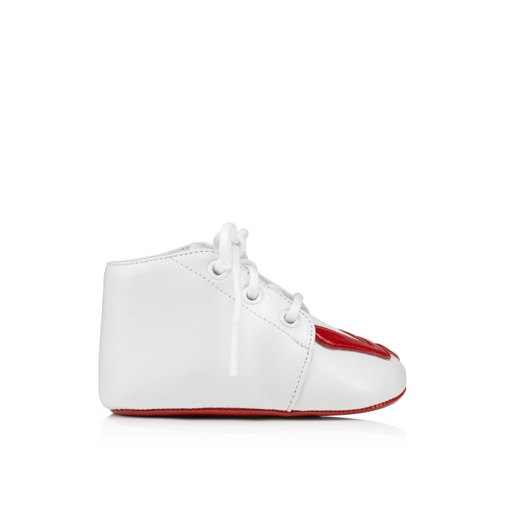 Baby Love Derbies Cuir nappa Bianco Bebes Christian Louboutin France