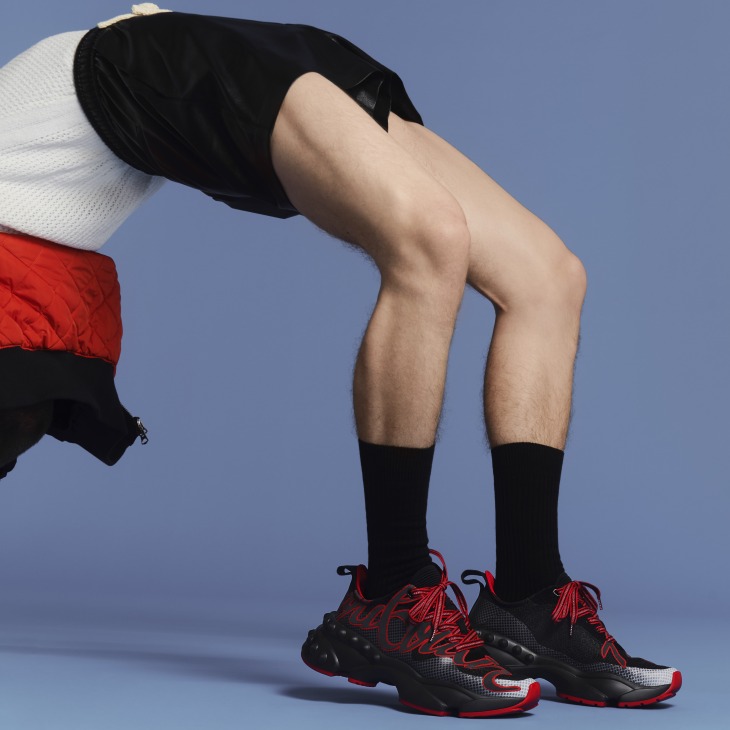 Christian louboutin loubi run spike sock black outlet