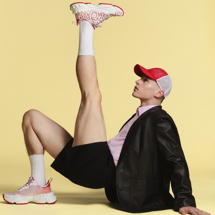 Rocknrun Running Sneakers Mesh Loubi Men Christian Louboutin Switzerland