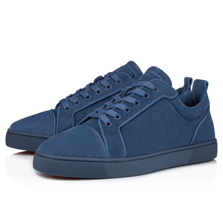 Louis Junior Sneakers Veau velours Denim Men Christian Louboutin Poland