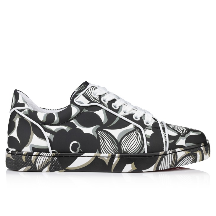 Black and white christian louboutin sneakers 2025