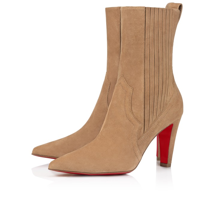 Santigag 85 mm Low Boots Veau velours Lionne Women Christian Louboutin Switzerland