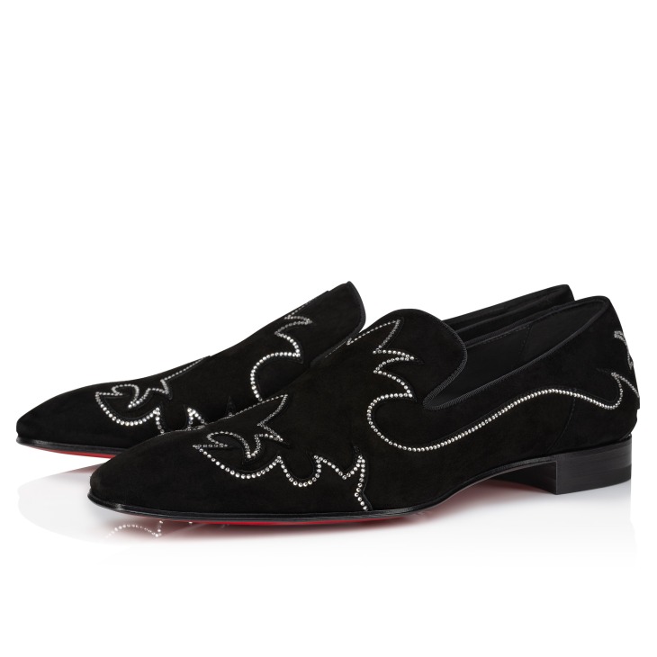 Christian louboutin black loafers top