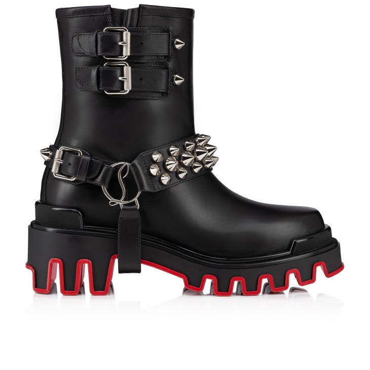 Dune Bike Low Boots Calf leather Black Women Christian Louboutin Switzerland